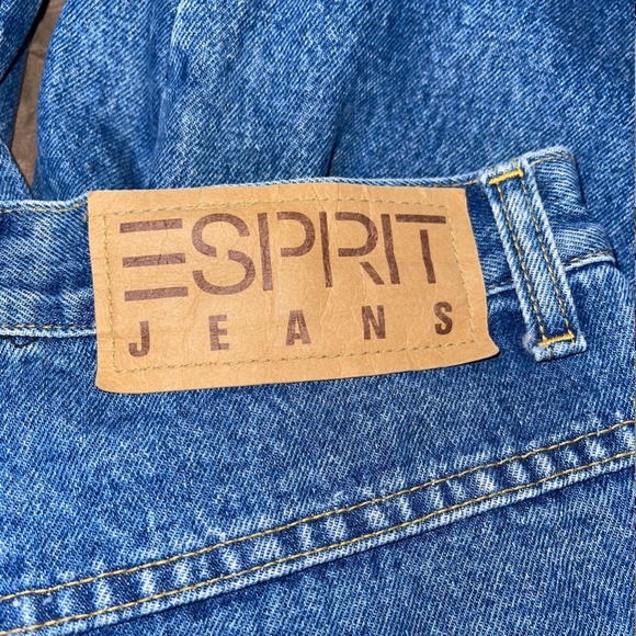 Vintage Esprit Mom Jeans High Waist 100% Medium Wash Size 11 26 Waist 31 Inseam - Picture 4 of 8